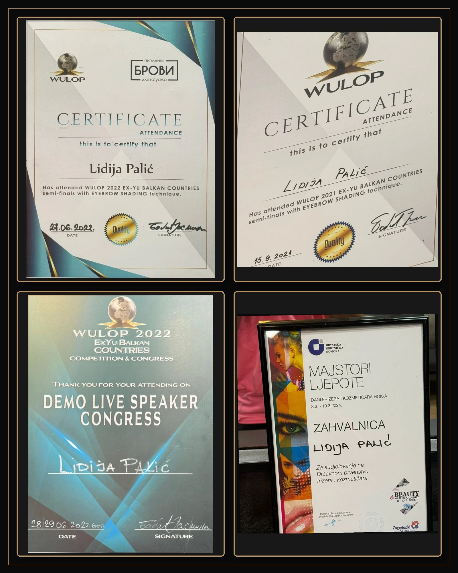 Studio Lydia – certifikati, priznanja i profesionalna postignuća